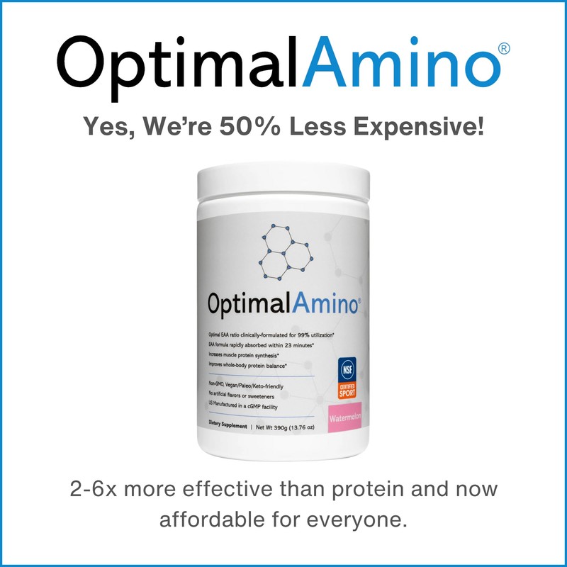 OptimalAmino Amino Acid Powder | 99% Utilized Essential Amino Acid