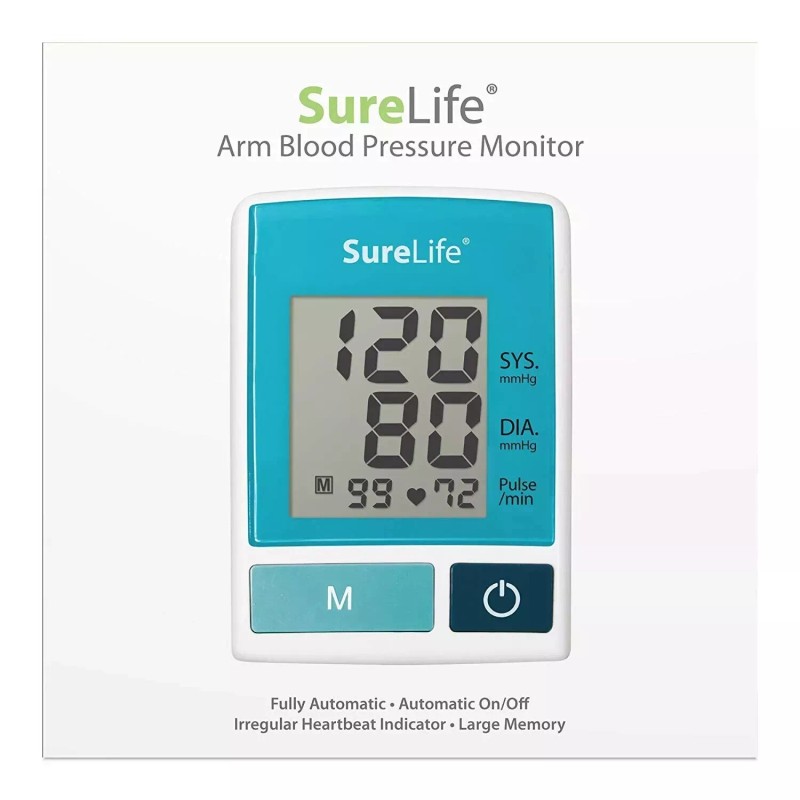 SureLife 860213 Arm Blood Pressure Monitor With LCD Display (Brand
