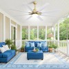 Modern 66-Inch LED Ceiling Fan With Dimmable Light DC Motor