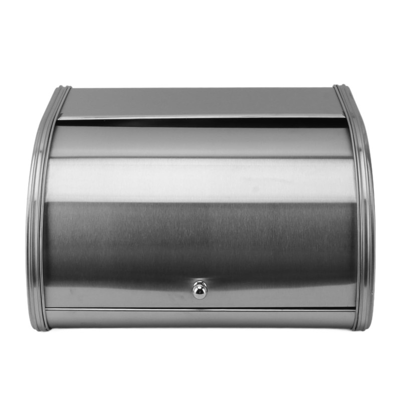 Stainless Steel Bread Box, Bread Box Exquisite Appearance Small Flat