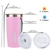 BJPKPK Insulated Tumbler 20 oz Stainless Steel Coffee Travel Thermal