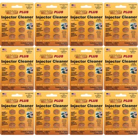 Dyno-tab Injector Cleaner PLUS 6-Tab Card, 12-Pack, One card treats three 16 gal/60 liter fill-ups, Fast dissolving, 100% active ingredients - NO solvents, 45446-12pk