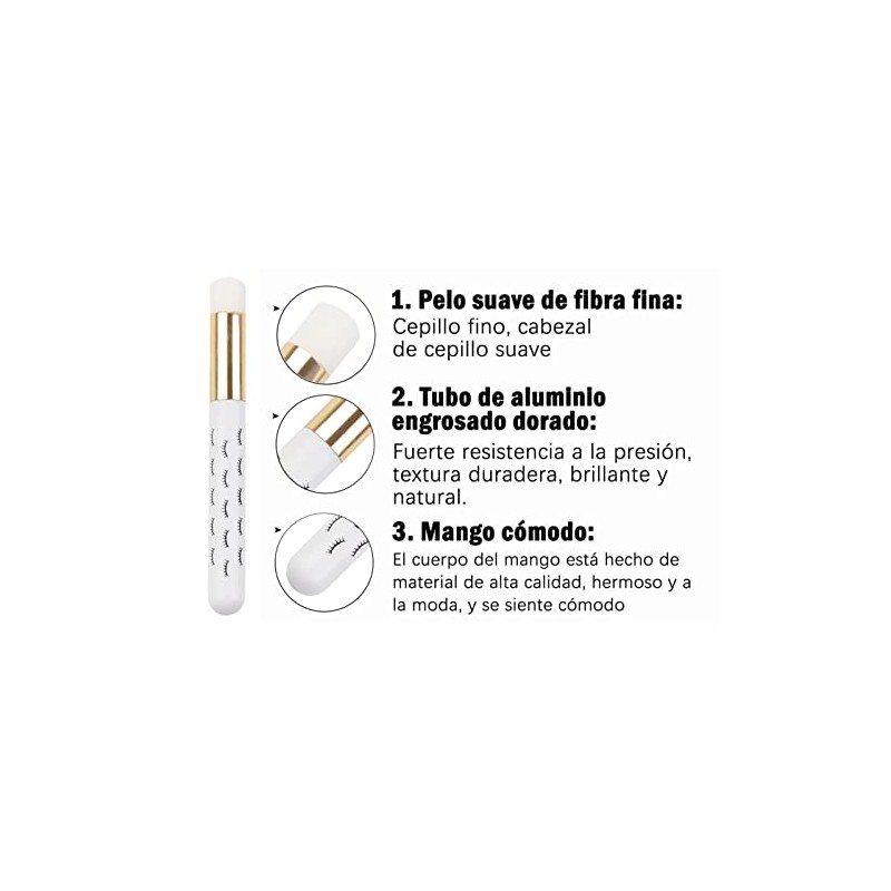 Cepillo Limpiador de Pestañas, Cepillos de champú de Pestañas Faciales