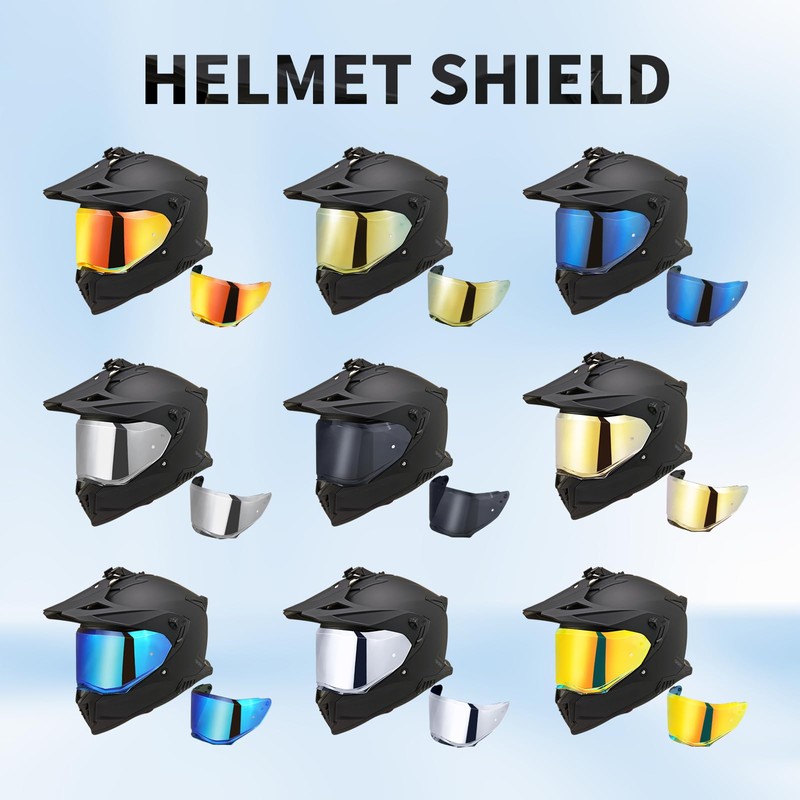 JQF Gear Helmet Visor for Sedici Duale Helmet Shield Mips