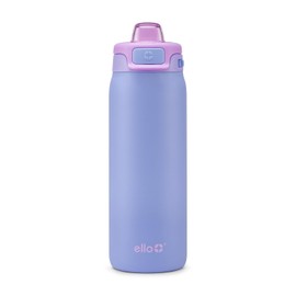 Ello Kids Pop & Fill - Botella de agua de acero inoxidable de 18 onzas con tecnología de llenado rápido, aislamiento al aspiradora de doble pared, tapa de bloqueo a prueba de fugas, sin BPA, regalos