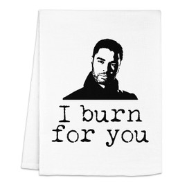 Moonlight Makers Funny Kitchen Towels, I Burn For You, Flour Sack Dish Towel, Cute Home Decor, Housewarming Gifts New Home, White Dish Towels for Kitchen, Apartment Essentials