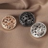 10PCS Clothes Button - Fashion Hollow Flower Metal Shank Round