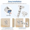 Chibery 2 Pack Inset Soft Close Concealed Frameless Cabinet Hinges,