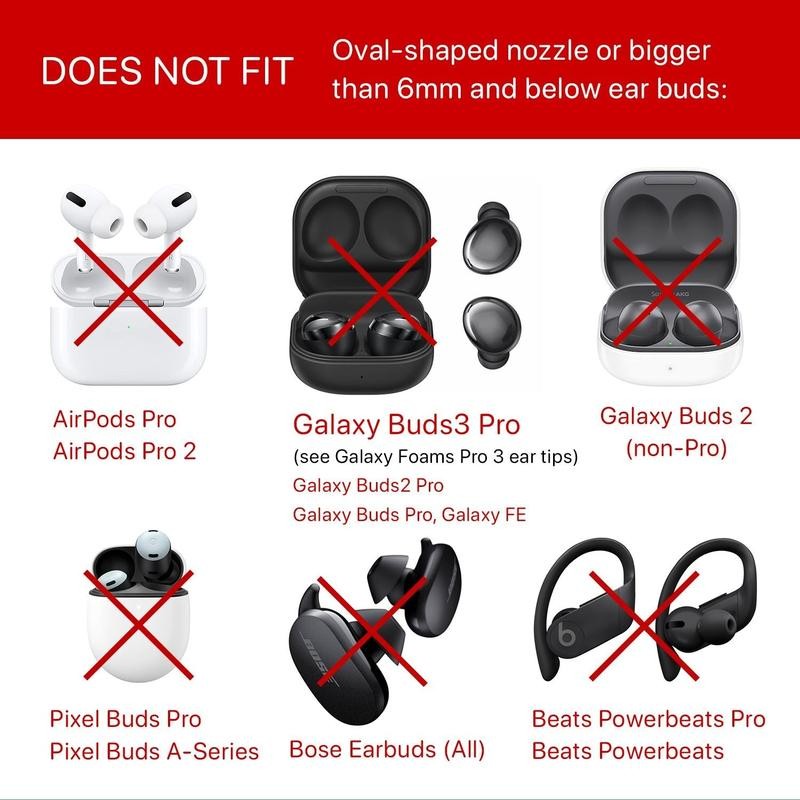 AirFoams Pro Universal Ear Tips - Size: S/M/L: Each Pair