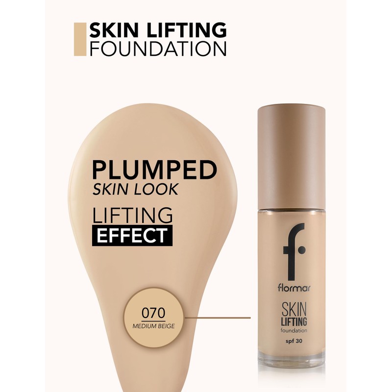 Flormar Skin Lifting Foundation Natural Moisturising and Firming Makeup No.