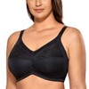 DELIMIRA Women's Mastectomy Bra After Breast Surgery Bra Without Underwire