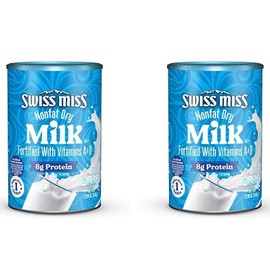 Swiss Miss Nonfat Dry Milk With Vitamins A and D, 12.98 oz Canister (Pack of 2)