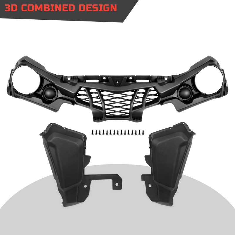 CUSAUTV Front Fascia for Outlander 450 570 2015-2024, Plastic Combined