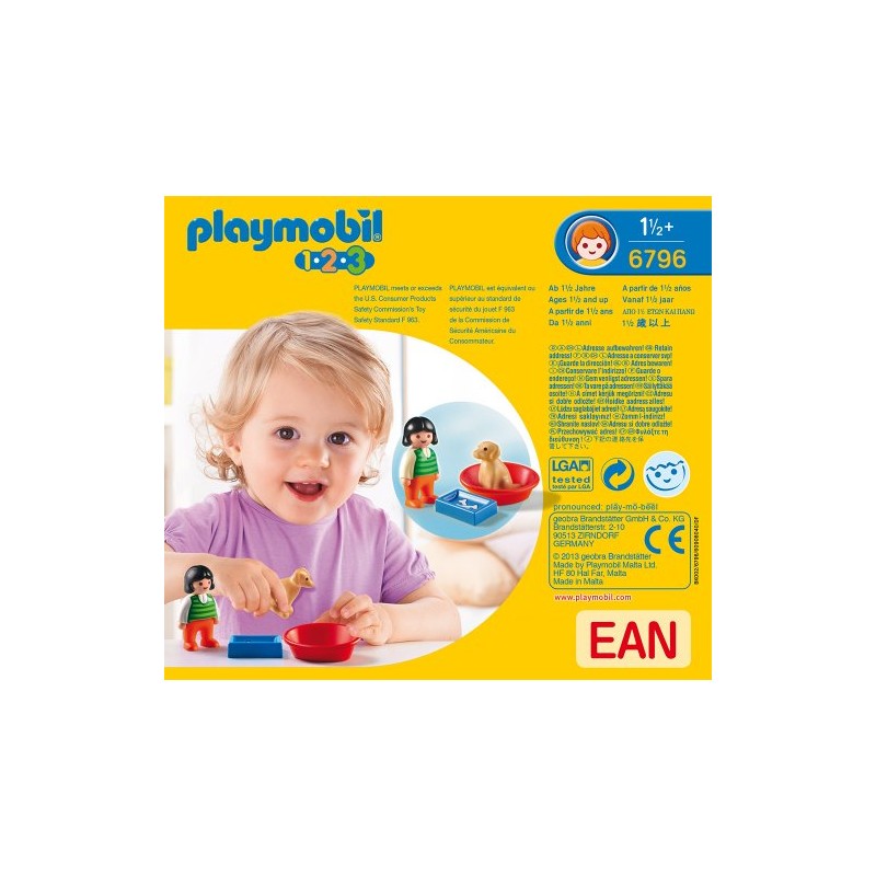 Playmobil 6796 1.2.3 Girl with Dog