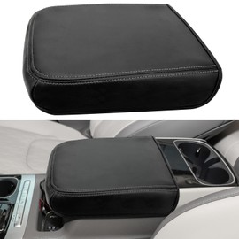 CIMOF Armrest Lid Accessories for Kia Carnival 2022 2023 2024 2025 2026, Center Console Cover, Arm Rest Box Protective Cover, Armrest Lid Leather Cover, Middle Console Interior (Gray Stitches)