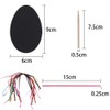 Faburo 30pcs Easter Scratch Art Egg Decorations Papers Crafts Gifts