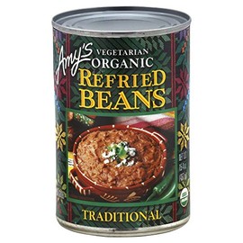 Amy's, Refried, Pinto Beans, Gluten Free, Organic, Vegetarian, Traditional, 15.4 oz, Pack of 6
