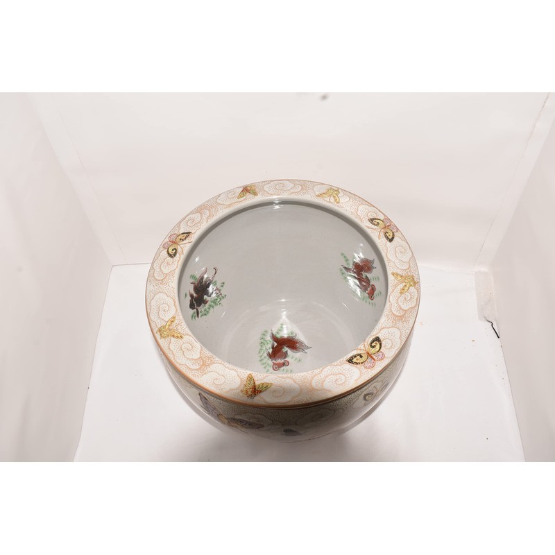 GVILTY New 10" Oriental Colorful Butterfly Butterflies Themed Fish Bowl