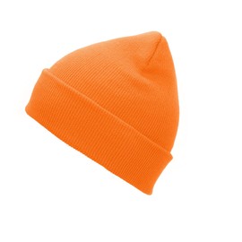 Zando Orange Cuffed Beanie Hat for Women Men Youth - Lightweight Warm Knit Winter Hat Skull Watch Slouchy Cap Daily Wear Halloween Dwarf Cosplay Accessories Christmas New Year Valentine's Day Gift