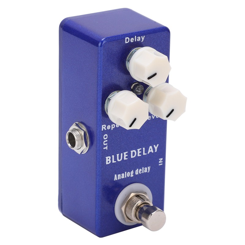Guitar Effect Pedal Mini Blue Delay Analogue True Bypass Adjustable