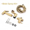 Senhozi Stainless Steel Bidet Sprayer for Toilet, Gold Finish with