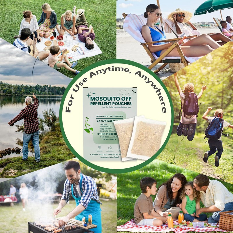 Mosquito Repellent Outdoor Patio Indoor Plant-Based Mosquito Deterrent Pouches 9