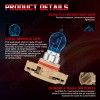 CHUSYYRAY Halogen PS24W 5202 H16 55W 5000K White Two Bulbs