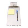 Saunders Silver Memo Size Aluminum Redi Rite Storage Clipboard with