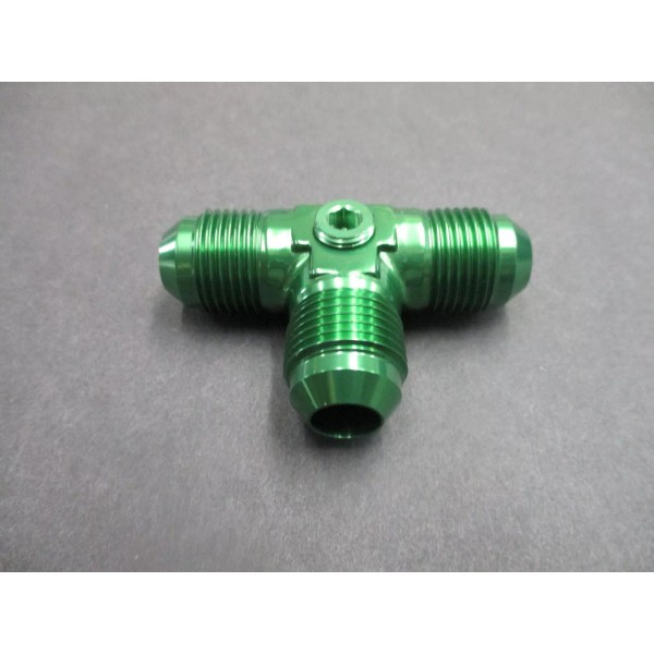 Performance Plumbing Components 06 AN Male Tee Fitting With Pressure