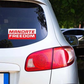 Tampa Printing 100 PACK 3.37"x9" MANDATE FREEDOM Sticker Decal Humor Funny Gift AMERICA BS0370