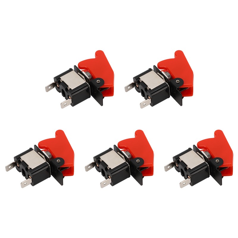 5Pcs Toggle Switch 12V DC 25A 2 Pin Waterproof Rocker