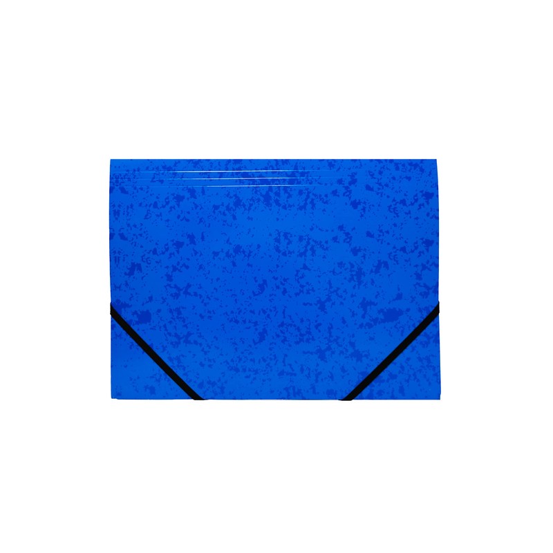 Pack of 12 A4 Blue Card 3 Flap Folders with