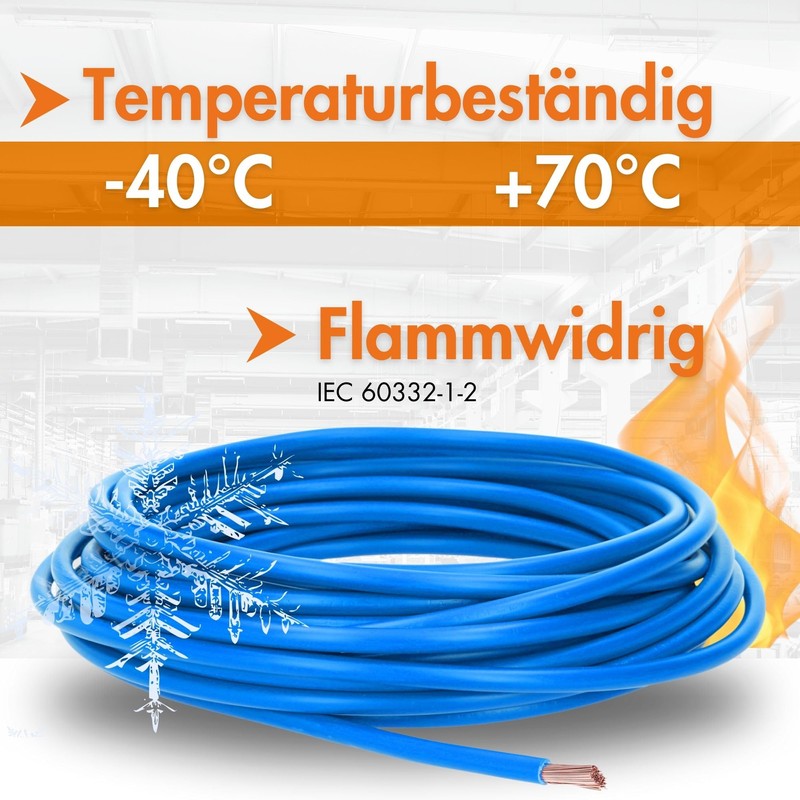5 m Lapp 4520026 H07V-K 16.0 mm² Blue I Wiring