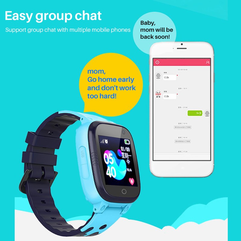 Kids Smartwatch LBS Smart Watch with Flashlights Anti Lost Voice