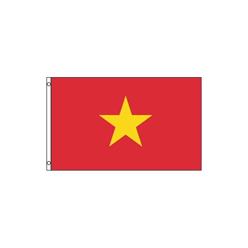 Vietnam 2'x3' Polyester Flag With Grommets