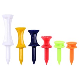 TRKETK 60 Pcs Mixed Sizes Castle Golf Tees Plastic Golf Tees Standard Golf Tees Durable Professional Reusable Small Castle Golf Tees for Golf Practice Training Professional Height Control