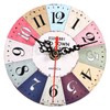 Akozon 5 1 4 Inch Clocks, Style Round Antique MDF