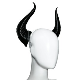 ATekatac Women Headband with 3D Devil Horns 3d Lightweight Devil Horns Headband (SJ Black)