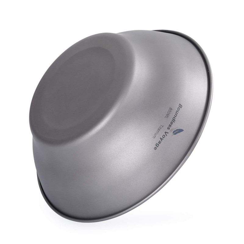 iBasingo 800 ml Titanium Bowls Plate Ultralight Single Wall Bowl