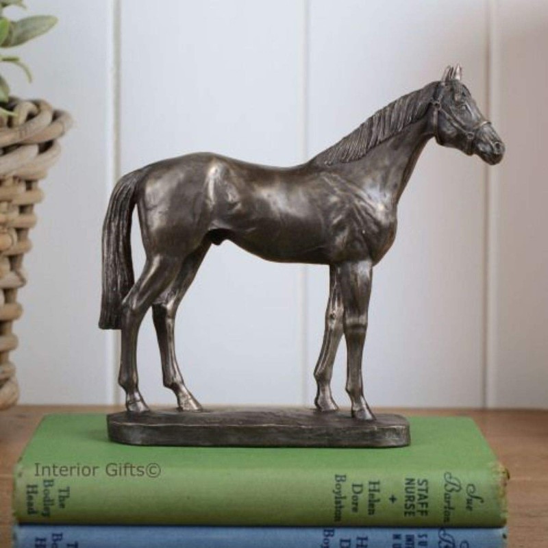 6102 Cold Cast Bronze Patina Horse Study 'Epsom Dandy' from