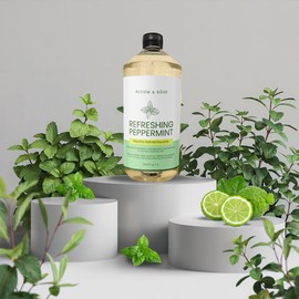 Luxury Liquid Hand Soap - Natural Scented Hand Wash - Gentle Hand Soap with Essential Oils & Aloe Vera - Moisturizing Handwash for Bathroom and Kitchen - Refreshing Peppermint Scent, 33.8 fl oz