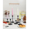 Stmarry Multicolored Pastel Flameless Taper Candles with Remote and Timer,
