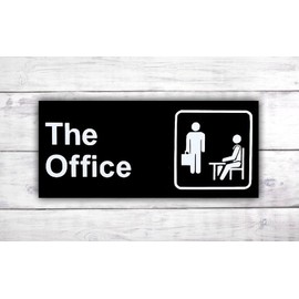 The Office Show Wooden Door Hanger | Dunder Mifflin Funny Office Sign | Michael Scott | Dwight Schrute Farms | Funny Wood Signs -by LEADING EDGE DESIGNS
