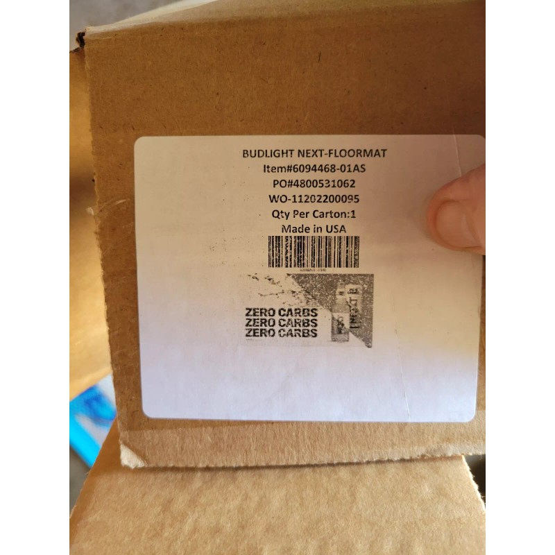 Budweiser Bud Light Next Beer Rubber Bar Mat Restaurant Floor