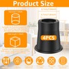 Bed Risers 4-Pack 3.66 Inch Chair Raisers Table Leg Extenders