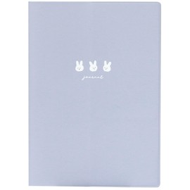 Lab Clip 2501GUT-BL Notebook, Begins in January 2025, B6, Monthly Bunny Trio, Blue