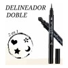 3 Delineadores Color Negro, Maquillaje Larga Duración