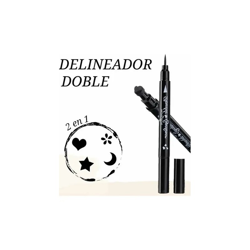 3 Delineadores Color Negro, Maquillaje Larga Duración