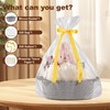 OIAHOMY Gift Basket with Handle, Small Woven Basket with Gift