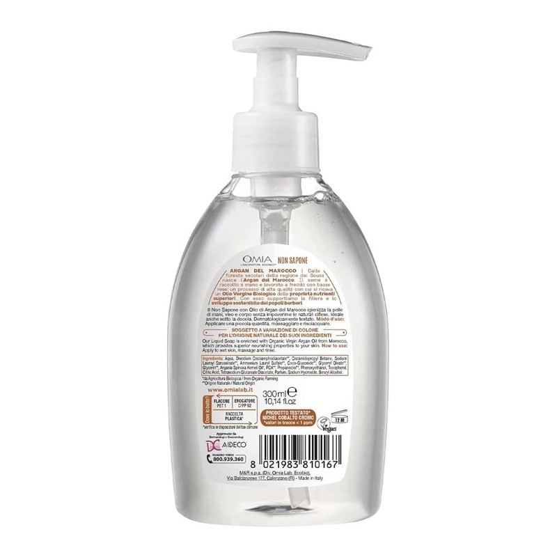Omia Not Soap Hygienic Hands & Face Eco Organic Argan